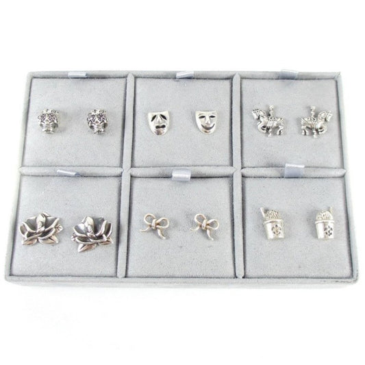 6-Pair Stud Earrings