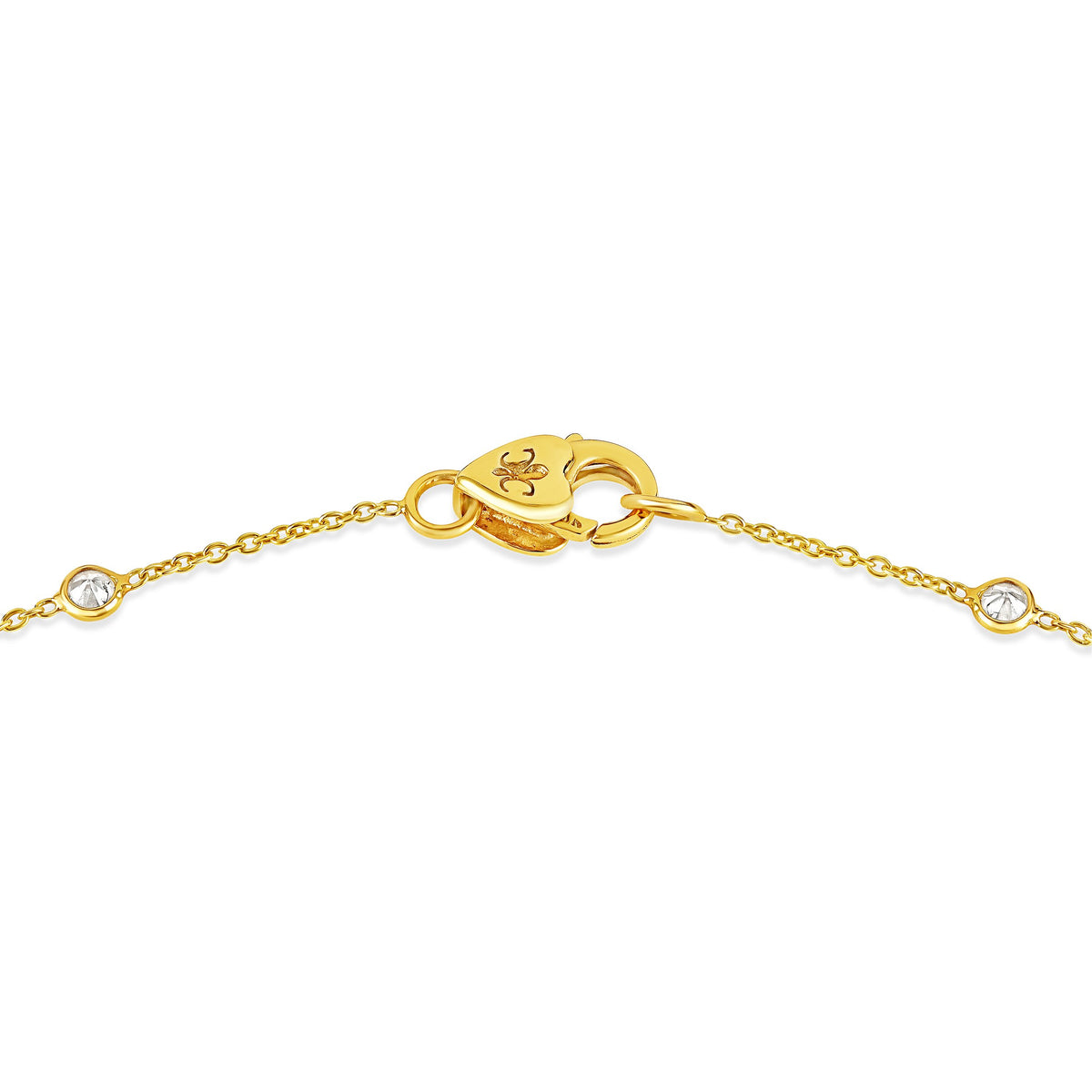 18K Yellow Gold & Diamond Necklace