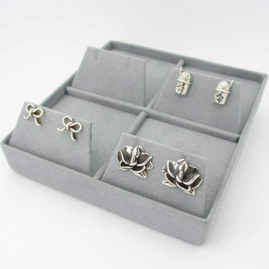 4-Pair Cufflink/Stud Earring