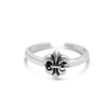Load image into Gallery viewer, Adjustable Fleur de Lis Ring