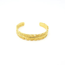 Load image into Gallery viewer, Banana Leaf Cuff Bracelet - Gold
